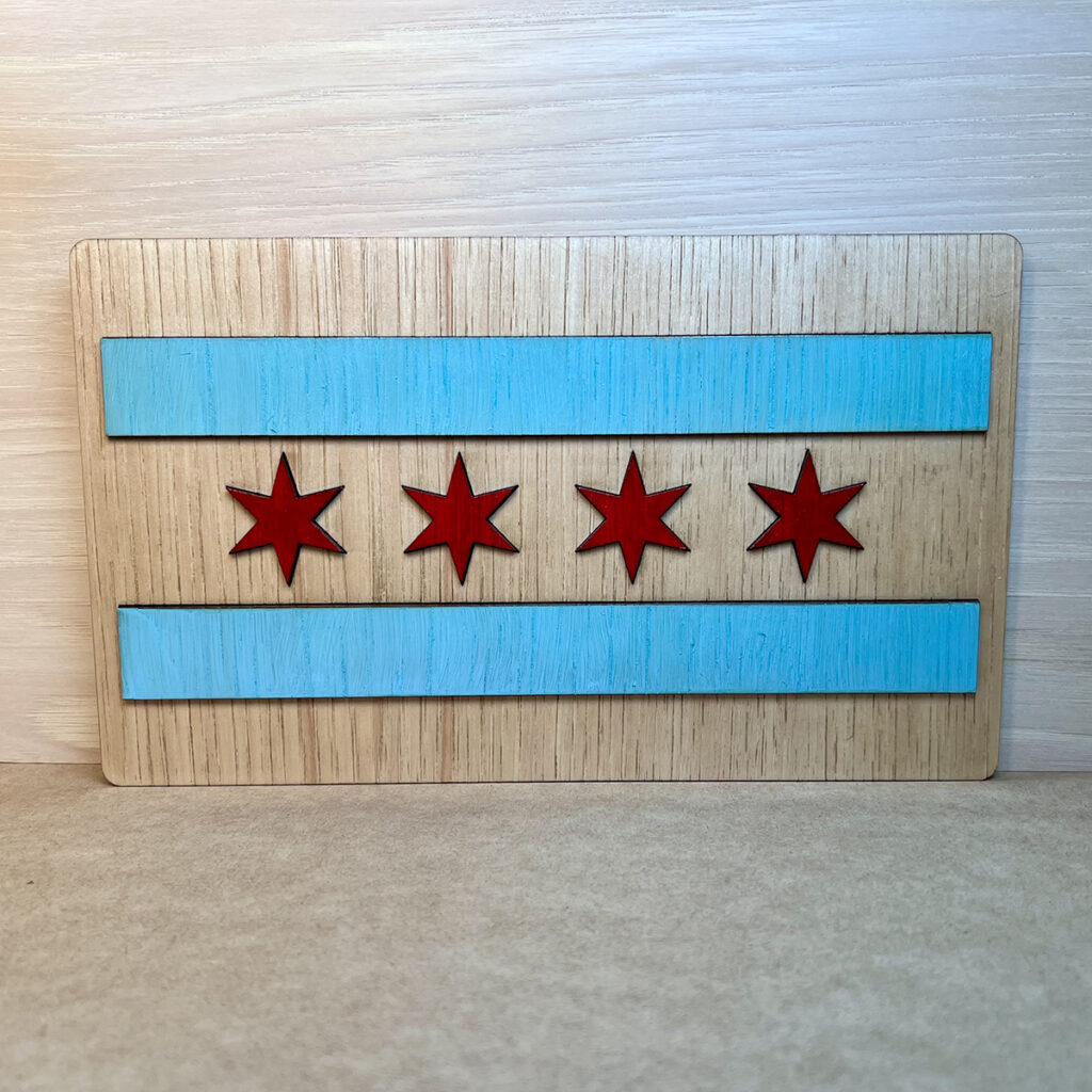 Chicago Flag Wall Art